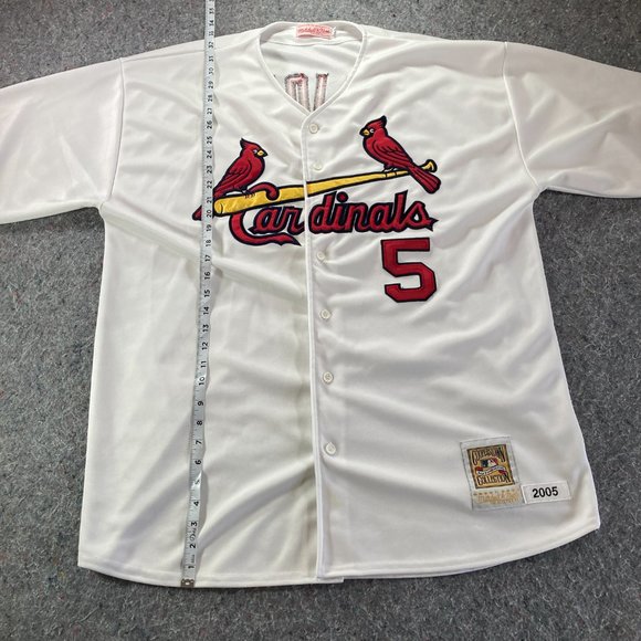 Mitchell & Ness Baseball Jersey Shirt Mens Adult 56 White St. Louis Cardinals - Picture 6 of 12